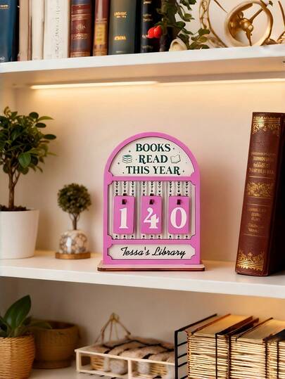 The Retro Reader Counter Pink