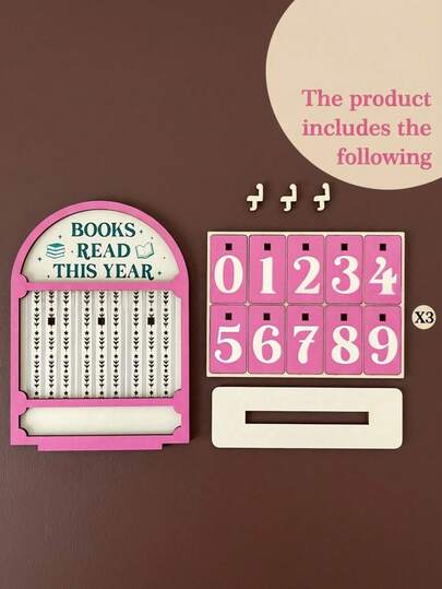 The Retro Reader Counter Pink