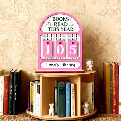 The Retro Reader Counter Pink